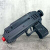 Back-angle view of the DC-17L blaster replica highlighting grip and trigger area